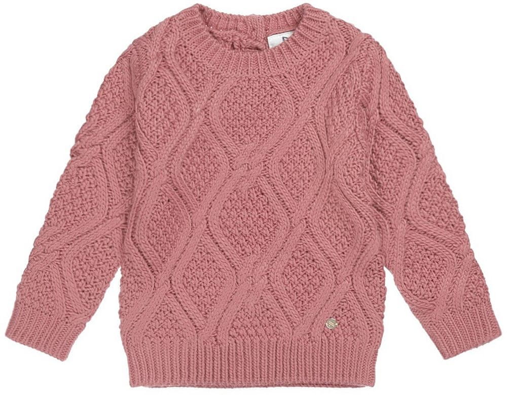 KokoNoko dievčenský sveter YK0306 ružová 110